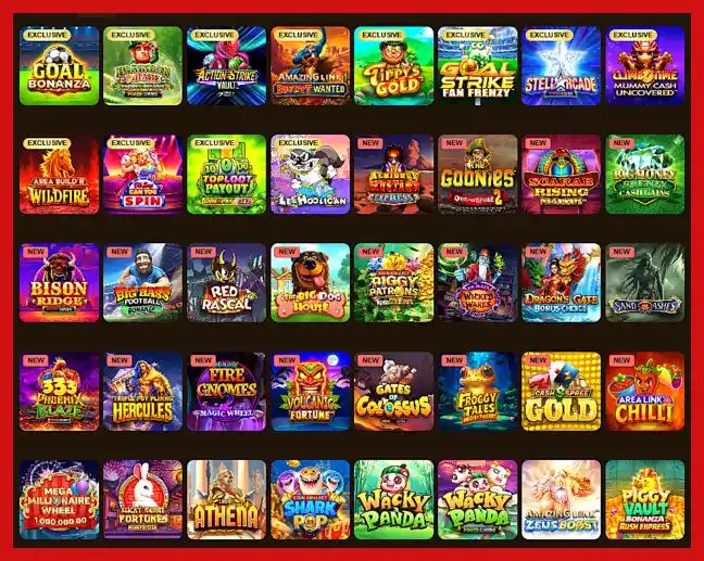 Grizzly's Quest Casino: screenshot of the casino site