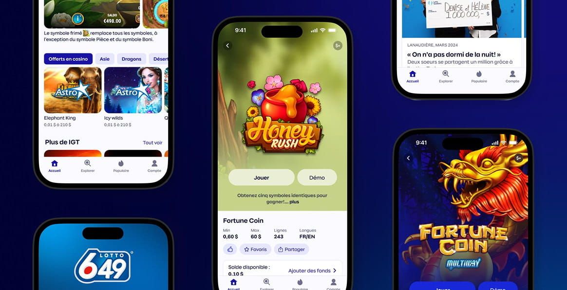 Loto-Québec: screenshot of the casino site