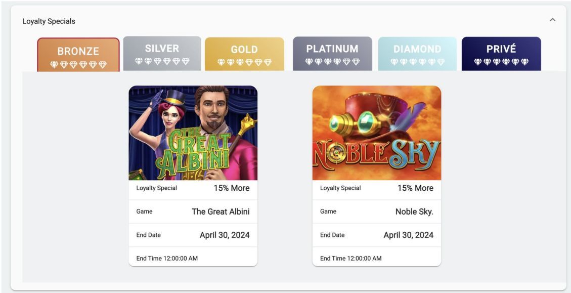 Ruby Fortune Casino: screenshot of the casino site