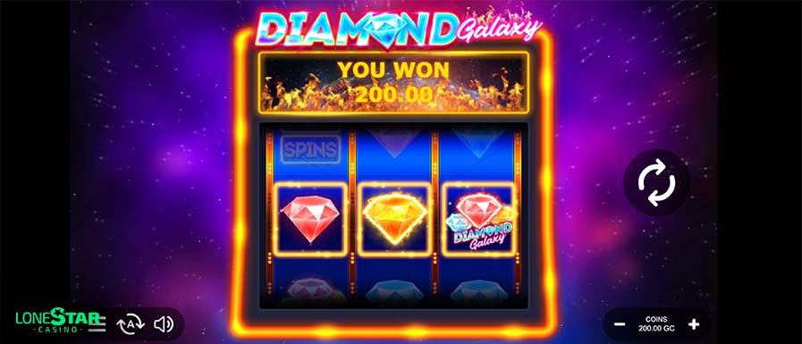 Spin Galaxy Casino: screenshot of the casino site