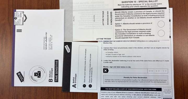 Alberta mail-in referendum voting process faces scrutiny amid misinformation claims
