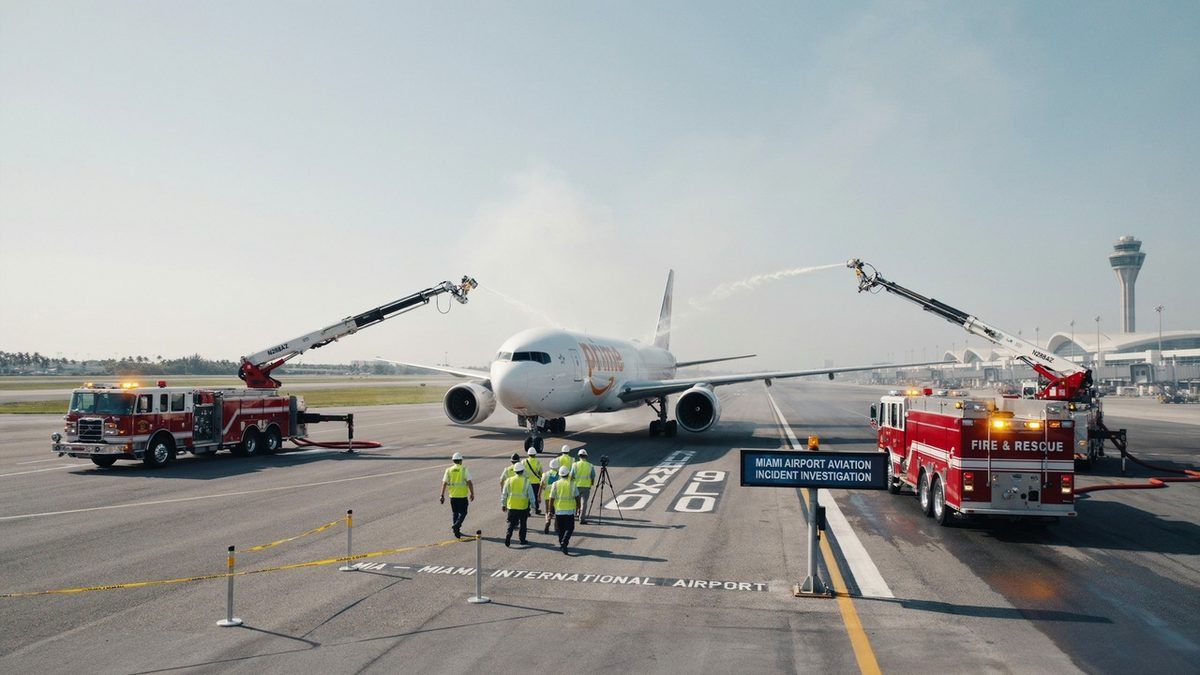Amazon Cargo Plane Crash at Miami Airport Leaves Five Dead, Sparks Safety Concerns
