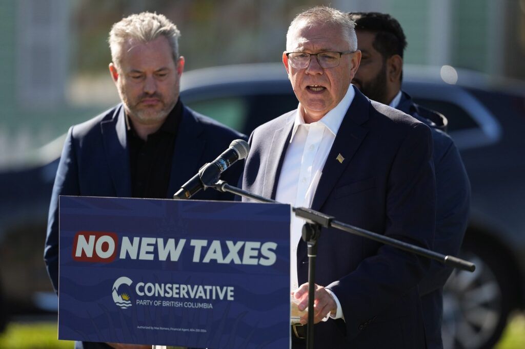 B.C. Conservatives pledge no new taxes if elected