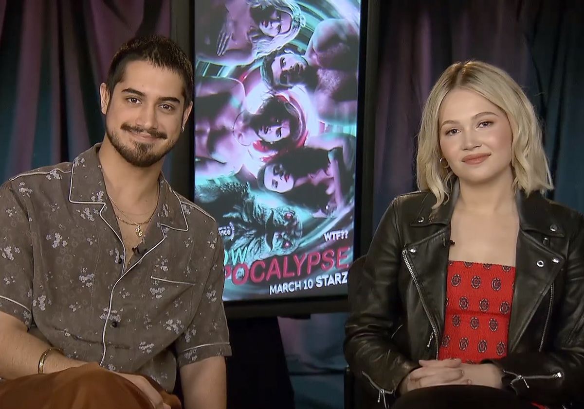 Actors Avan Jogia and Kelli Berglund in March 2019. Screenshot (@5:33) from interview on Valder Beebe Show. Image has been slightly cropped.