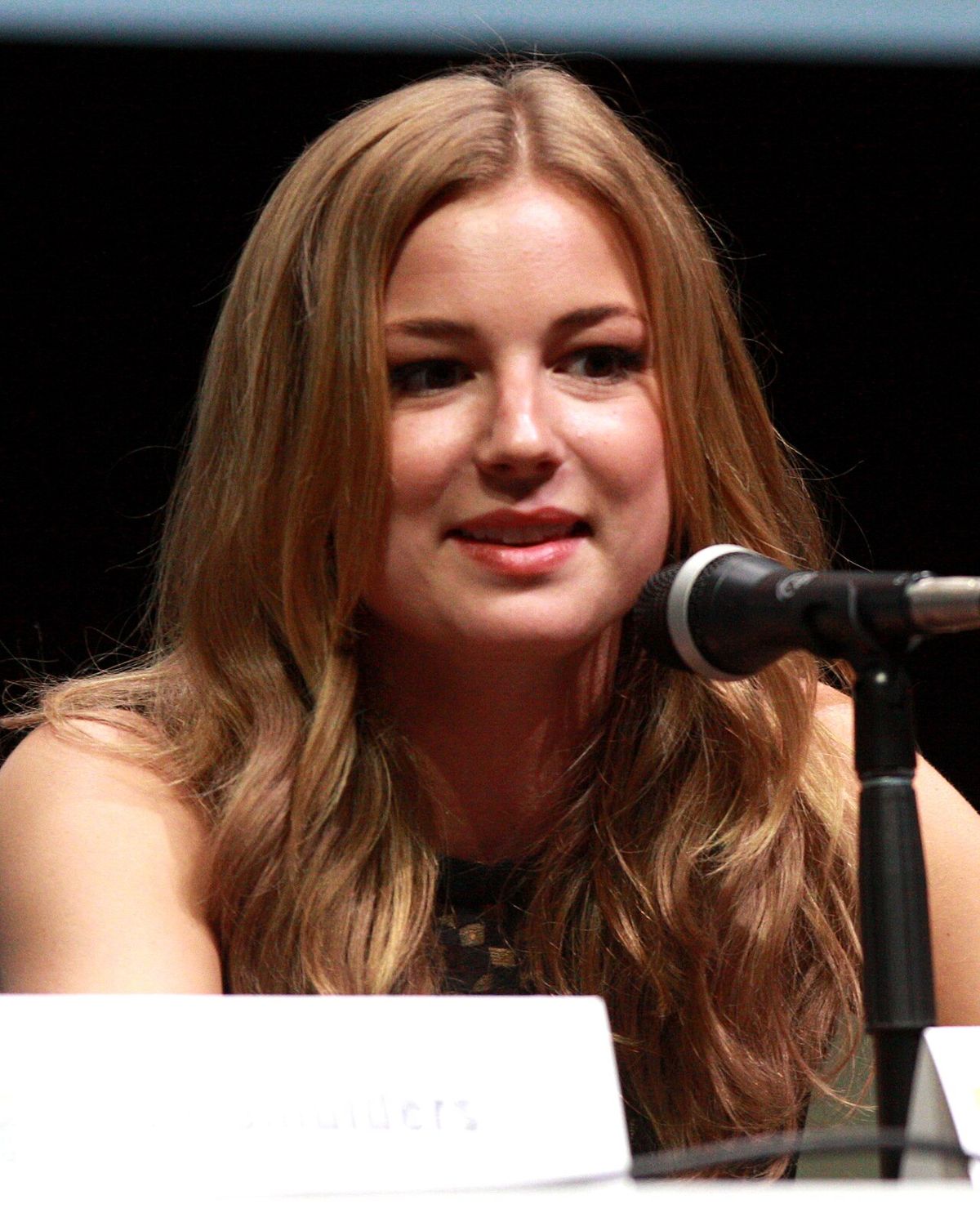 Emily VanCamp at the 2013 San Diego Comic Con International in San Diego, California.