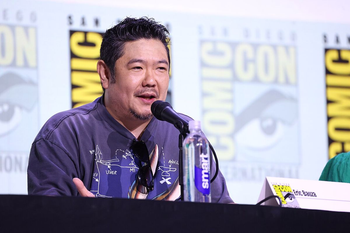 Eric Bauza speaking at the 2025 San Diego Comic Con International, for "Coyote vs. Acme", at the San Diego Convention Center in San Diego, C