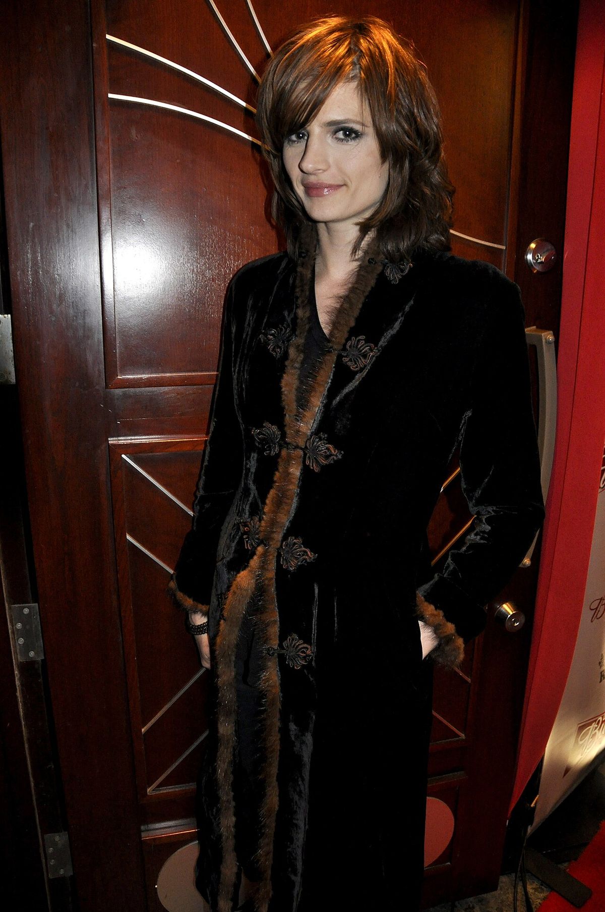 Actress Stana Katic at an Olympic party