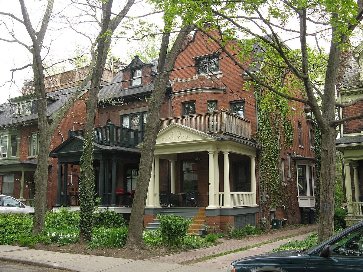 Home of Jane Jacobs, urban writer and activist, at 69 Albany Avenue, Toronto, ON