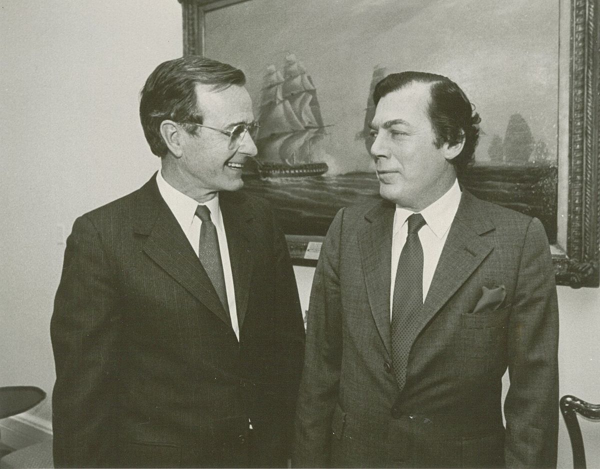 Edgar M Bronfman and George H.W. Bush
