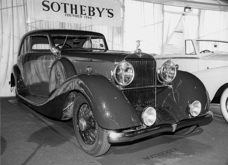 Hispano J12 1933 coach Pourtout - Sotheby's 1989, vendue 1.750.000 Francs