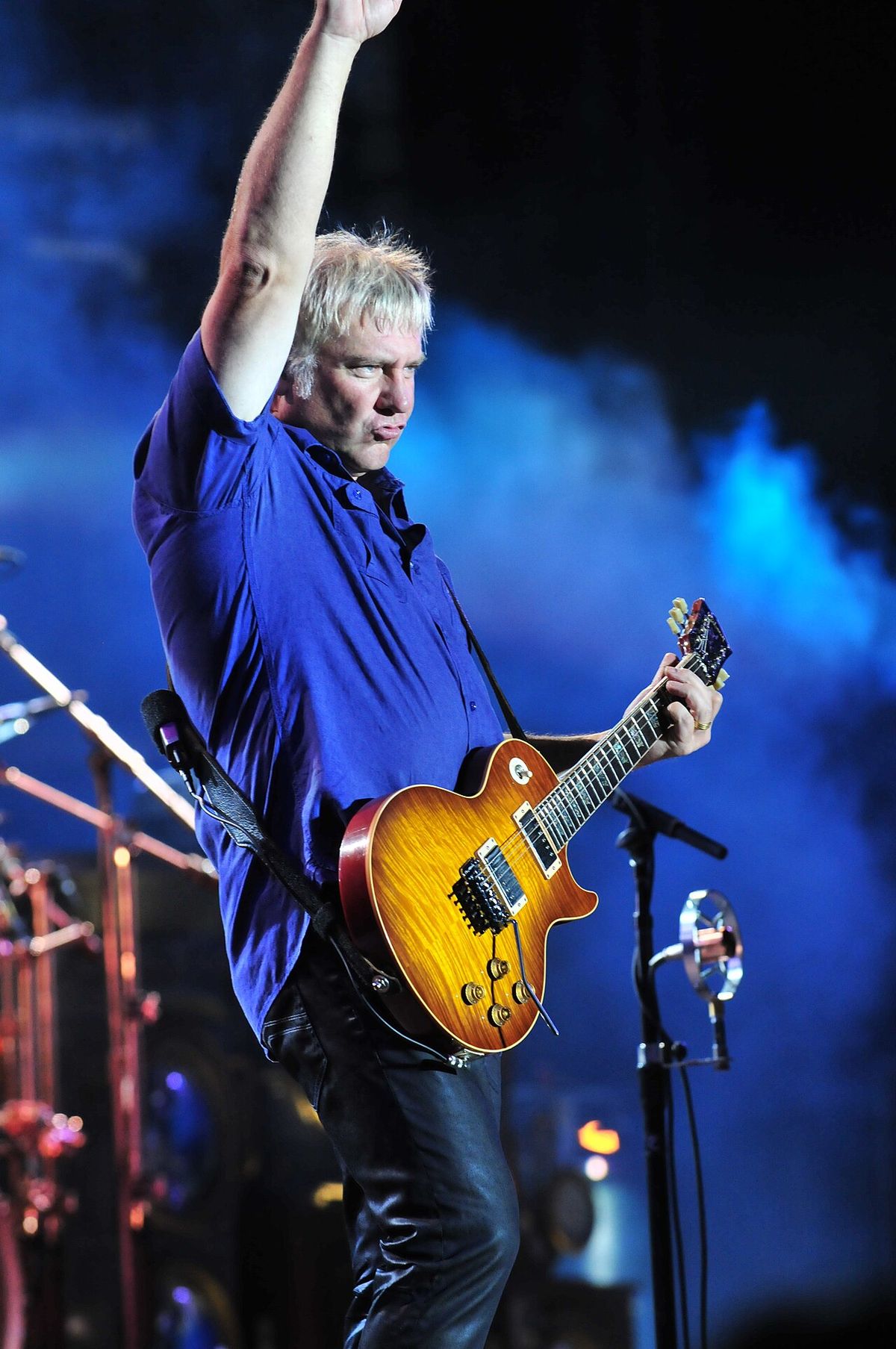 Alex Lifeson of Rush at the Ottawa Bluesfest Rest added photos can be seen at https://www.buss.ca/v/concerts/rush-obf-11-07-2010/
