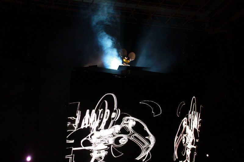 Deadmau5 at performing at the Red Rocks Amphitheatre 10.20.17
