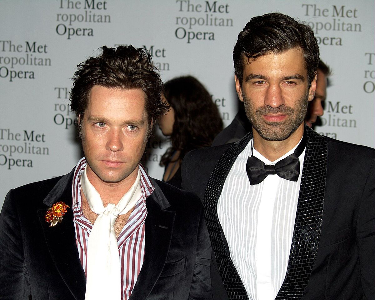 Rufus Wainwright and his boyfriend Jörn Weisbrodt at Metropolitan Opera's 2010-11 Season Opening Night - "Das Rheingold"